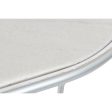 Console DKD Home Decor Silver Metal White Marble 115 x 35 x 78 cm Discount