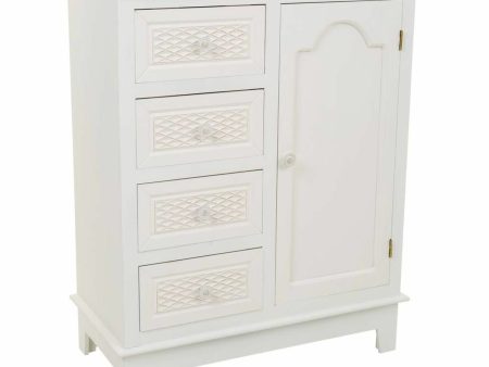 Hall Alexandra House Living White Cream Metal Pine MDF Wood 32 x 84 x 66 cm Discount