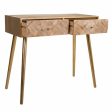 Hall Table with Drawers Alexandra House Living Brown Paolownia wood 41 x 79 x 88 cm Fashion