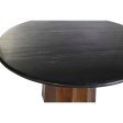 Dining Table DKD Home Decor Black Brown Marble Mango wood 120 x 120 x 76 cm Supply